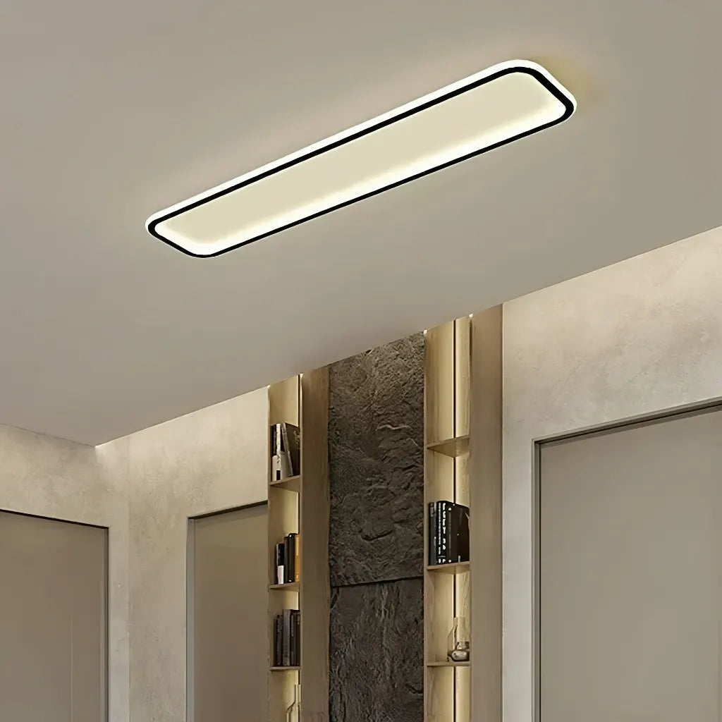 Plafoniera LED rettangolare dimmerabile stile minimal per corridoio