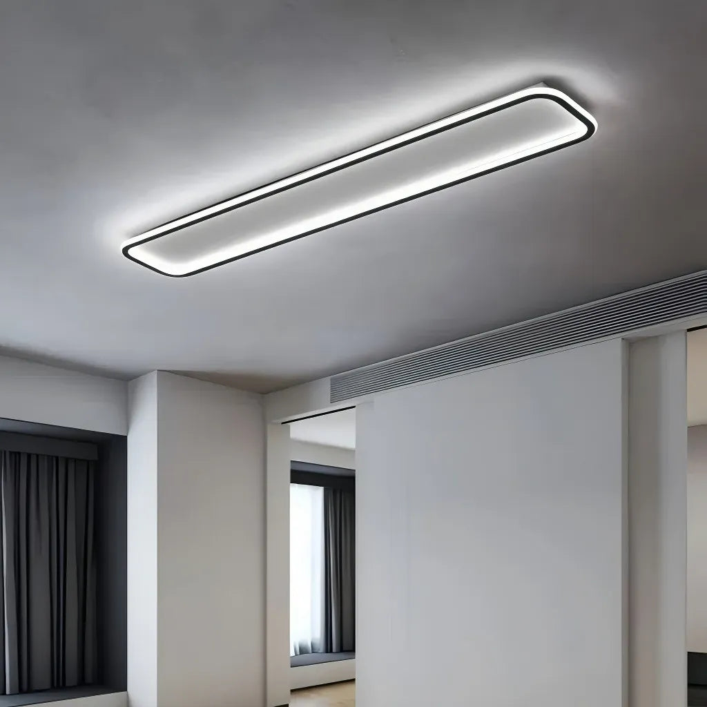 Plafoniera LED rettangolare dimmerabile stile minimal per corridoio