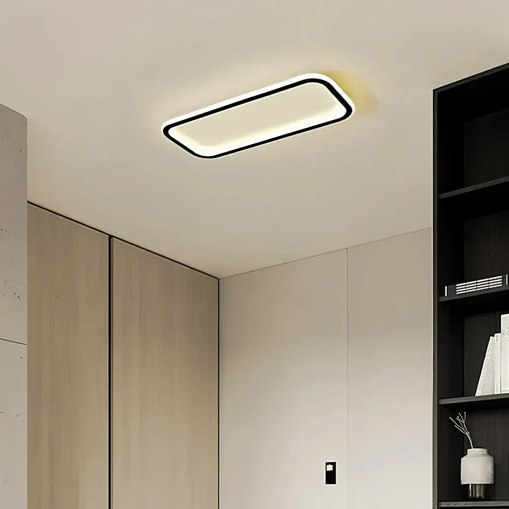 Plafoniera LED rettangolare dimmerabile stile minimal per corridoio