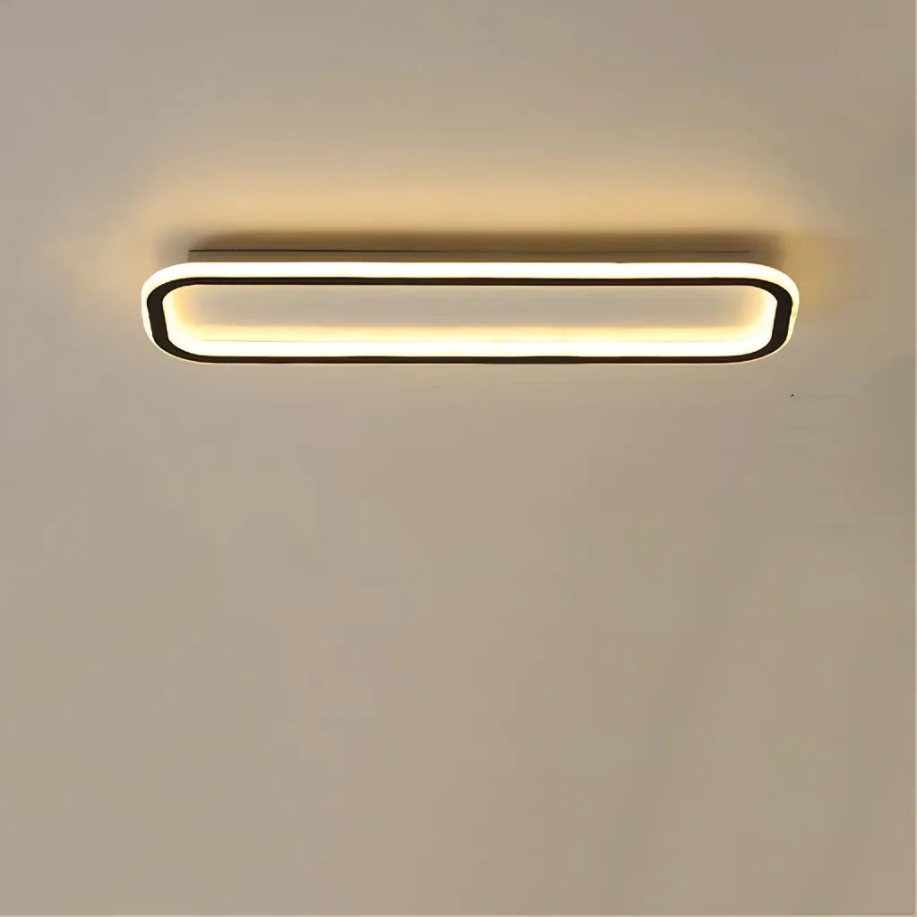 Plafoniera LED rettangolare dimmerabile stile minimal per corridoio