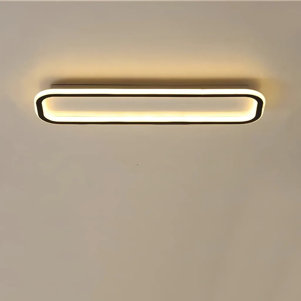 Plafoniera LED rettangolare dimmerabile stile minimal per corridoio