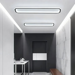 Plafoniera LED rettangolare dimmerabile stile minimal per corridoio