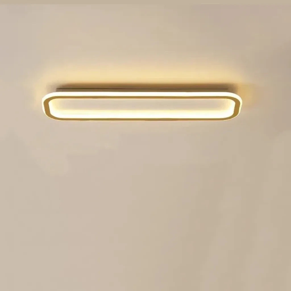 Plafoniera LED rettangolare dimmerabile stile minimal per corridoio
