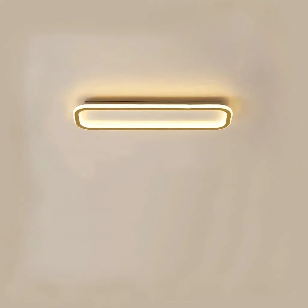 Plafoniera LED rettangolare dimmerabile stile minimal per corridoio