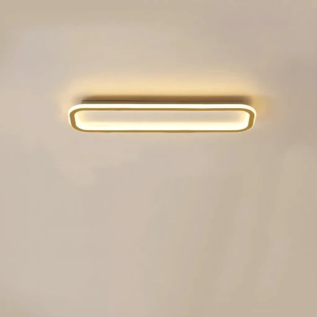 Plafoniera LED rettangolare dimmerabile stile minimal per corridoio