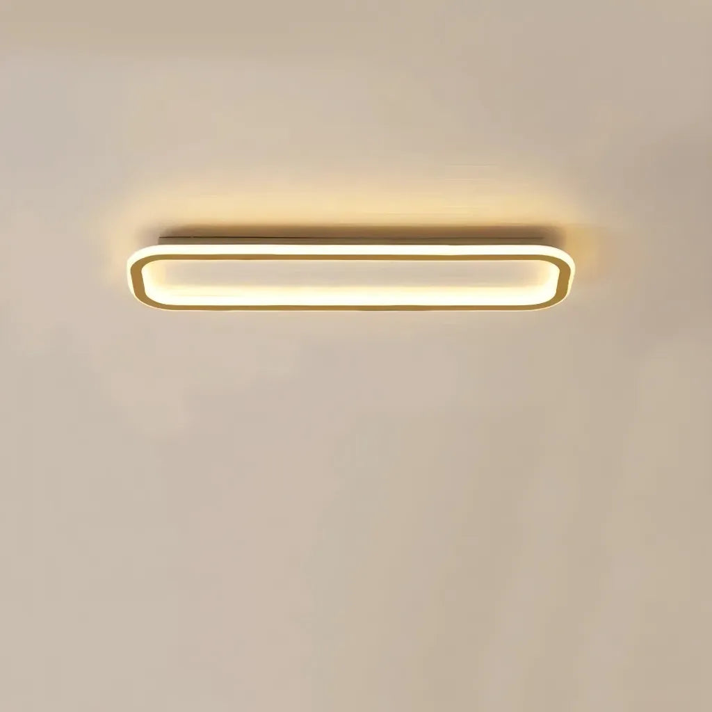 Plafoniera LED rettangolare dimmerabile stile minimal per corridoio