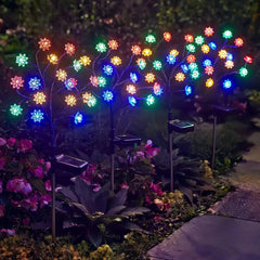 Lampada decorativa da esterno solare a LED con picchetto e rami regolabili per giardino