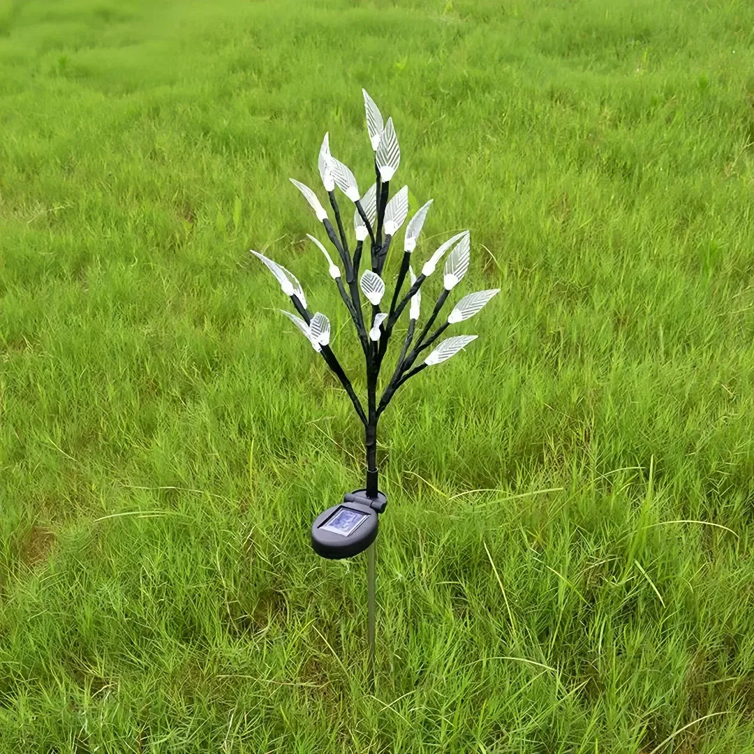 Lampada decorativa da esterno solare a LED con picchetto e rami regolabili per giardino