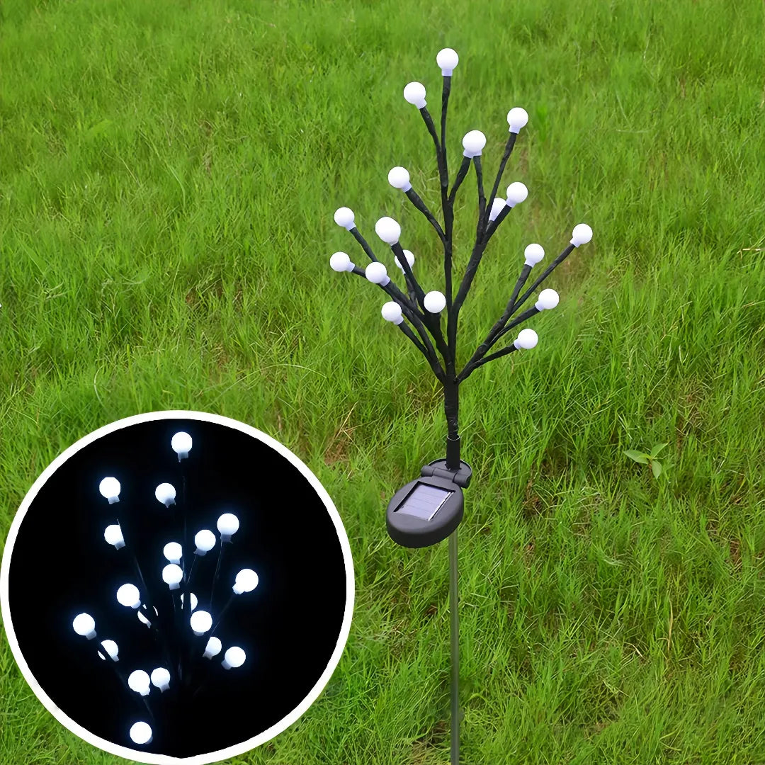 Lampada decorativa da esterno solare a LED con picchetto e rami regolabili per giardino