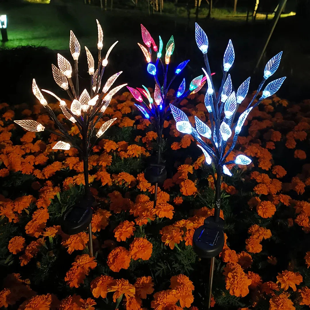 Lampada decorativa da esterno solare a LED con picchetto e rami regolabili per giardino