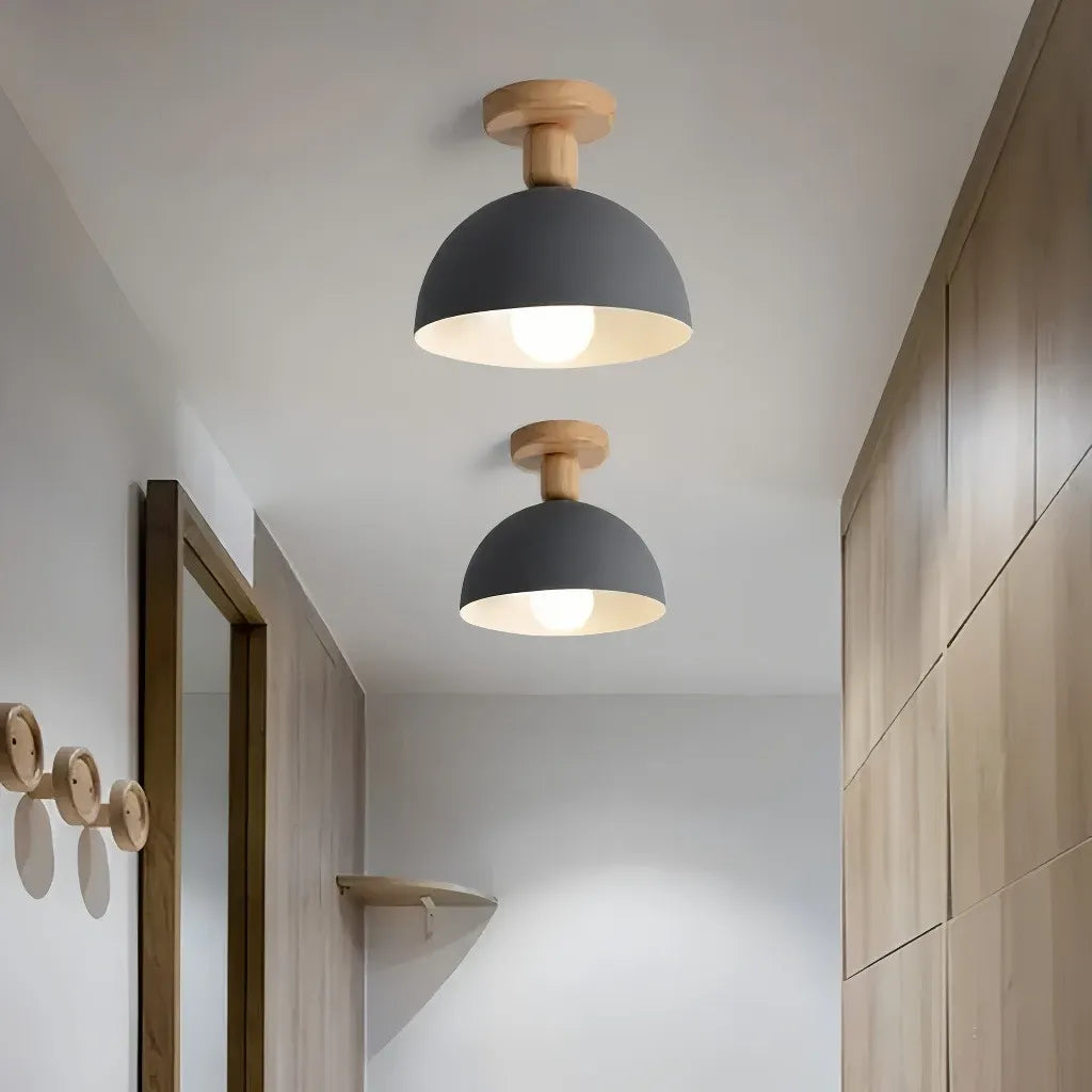 Plafoniera per ingresso e corridoio a cupola dal design nordico dimmerabile
