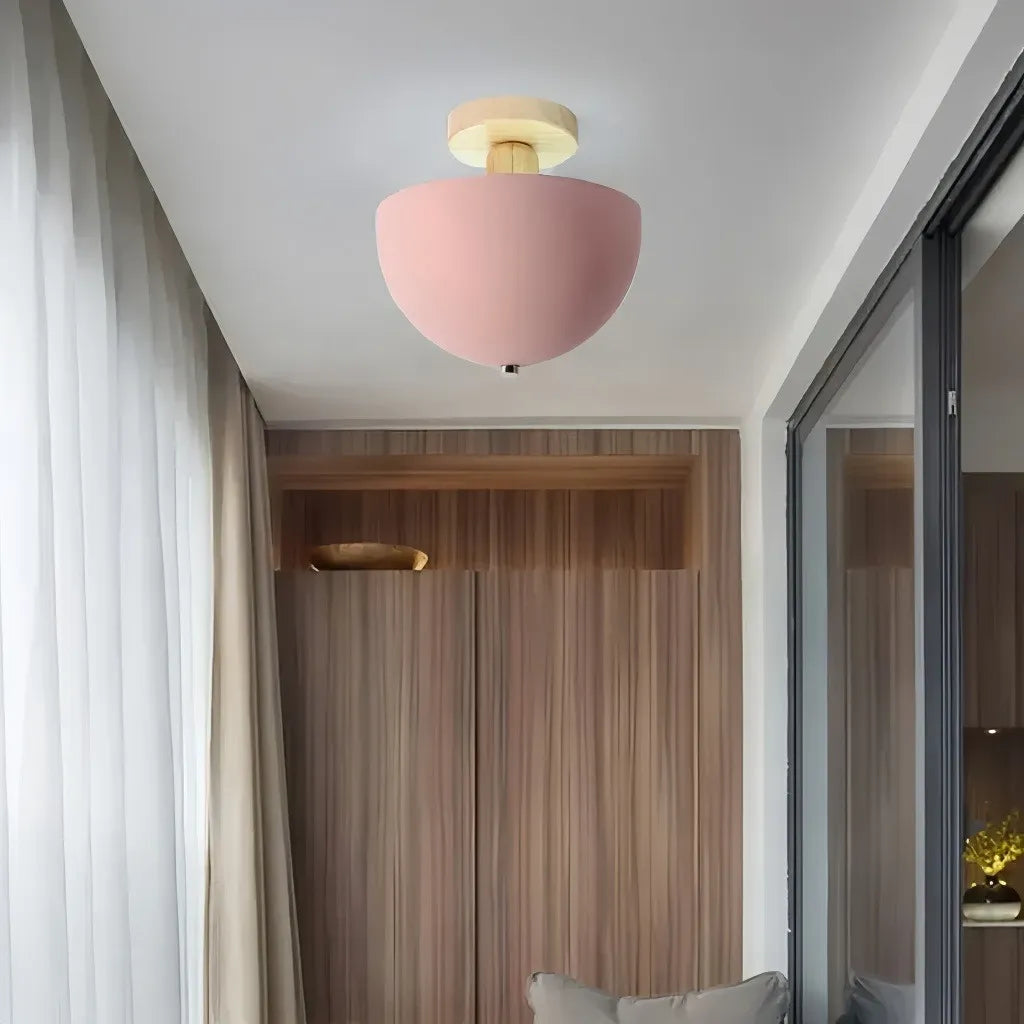 Plafoniera per ingresso e corridoio a cupola dal design nordico dimmerabile