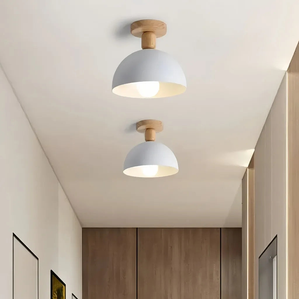 Plafoniera per ingresso e corridoio a cupola dal design nordico dimmerabile