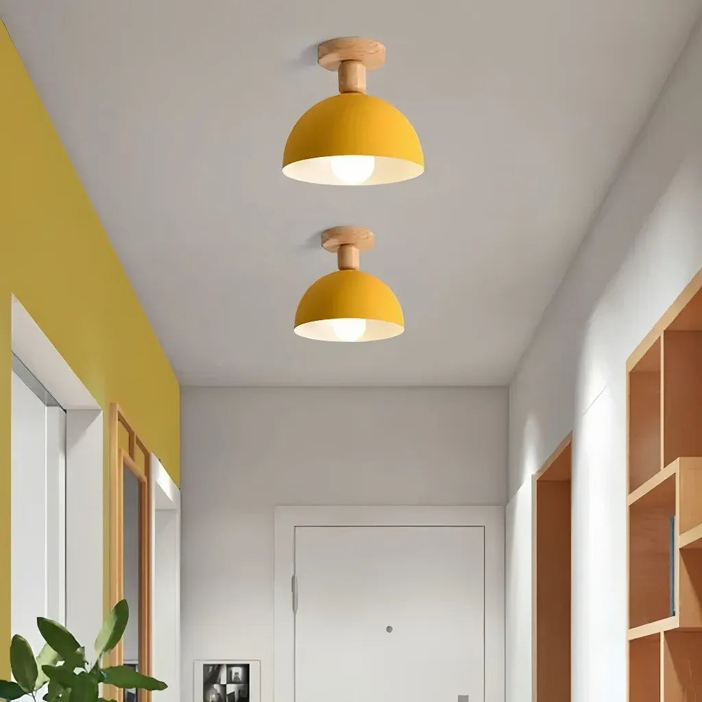 Plafoniera per ingresso e corridoio a cupola dal design nordico dimmerabile