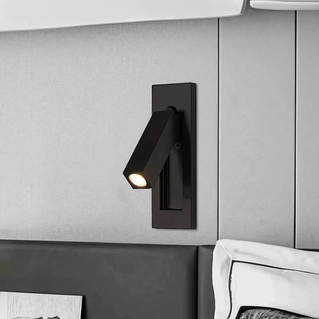 Applique da incasso rettangolare LED con faretto orientabile da lettura