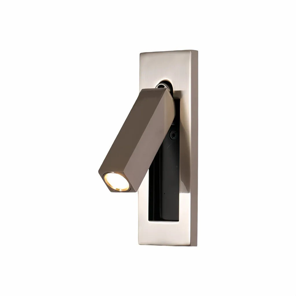 Applique da incasso rettangolare LED con faretto orientabile da lettura