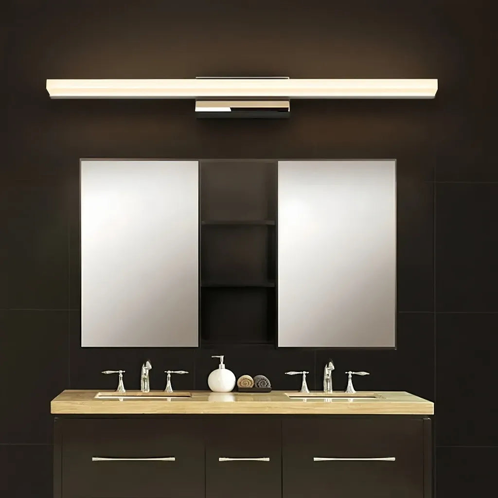 Applique LED da specchio in metallo dal design lineare minimalista dimmerabile