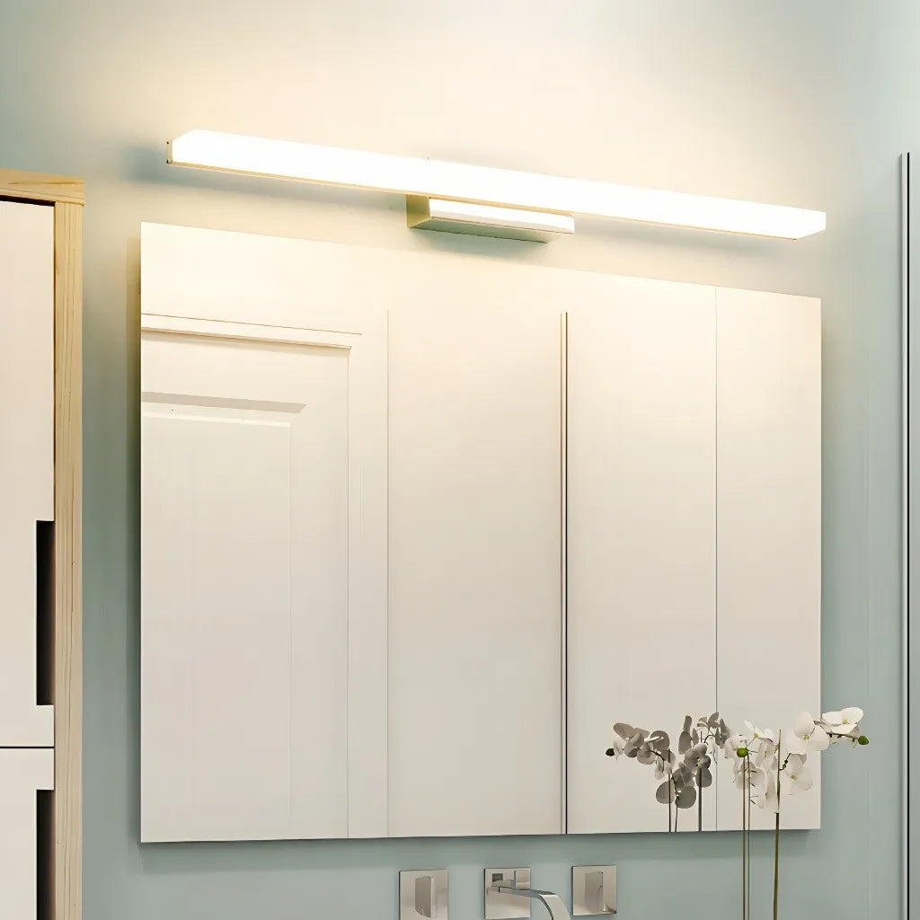 Applique LED da specchio in metallo dal design lineare minimalista dimmerabile