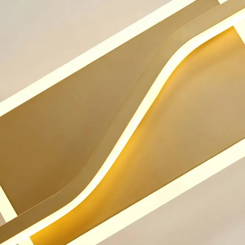 Applique da parete oro LED dimmerabile lineare minimalista per soggiorno