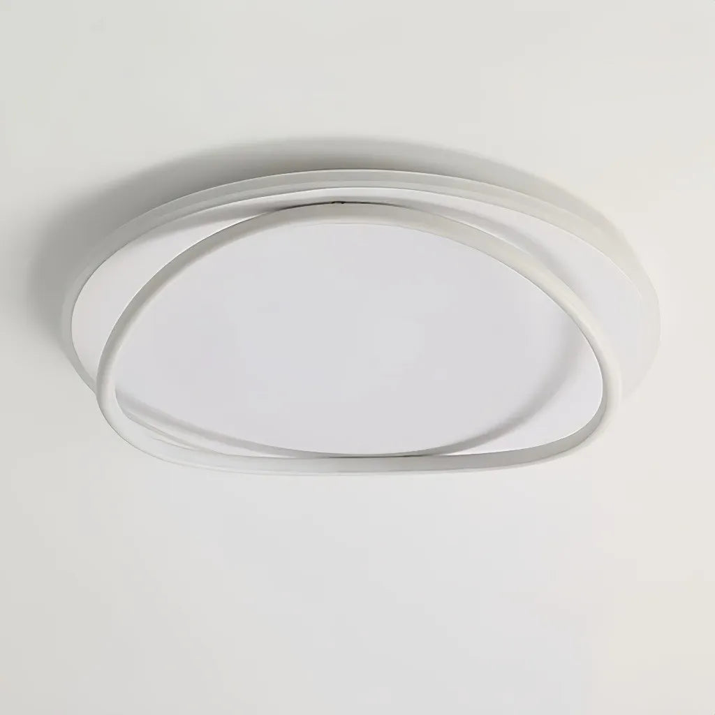 Plafoniera ad anello LED dimmerabile dal design minimal per camera da letto