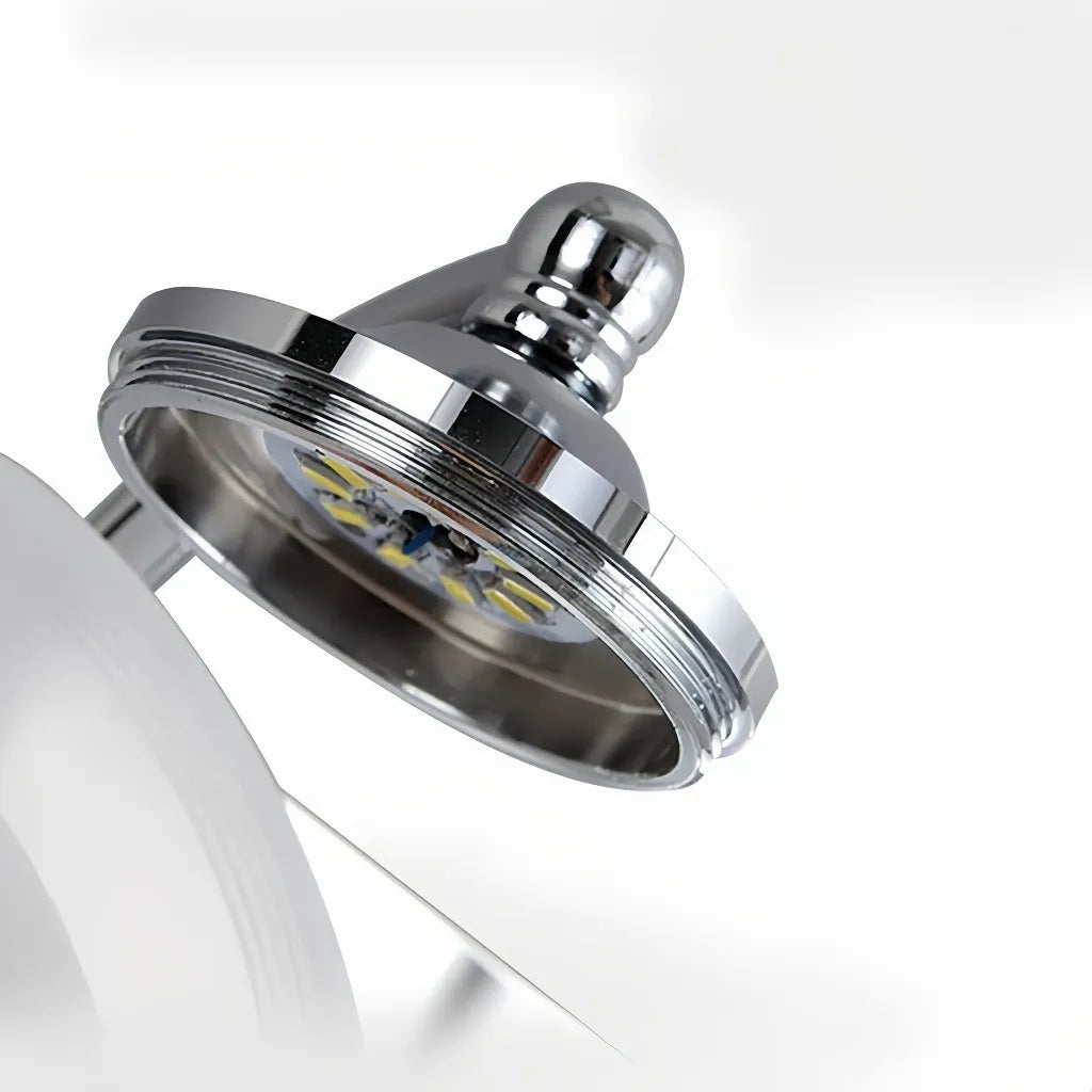 Applique da bagno sopra specchio contemporanea a LED dimmerabile in cromo lucido