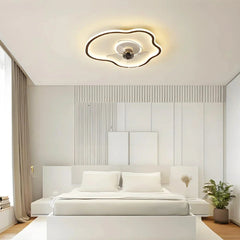 Plafoniera LED da soffitto con ventilatore silenzioso dimmerabile per camera da letto