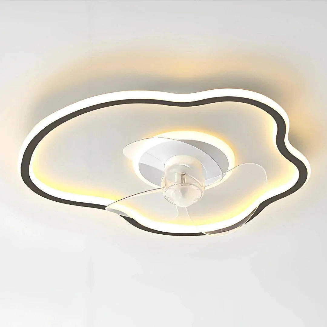 Plafoniera LED da soffitto con ventilatore silenzioso dimmerabile per camera da letto