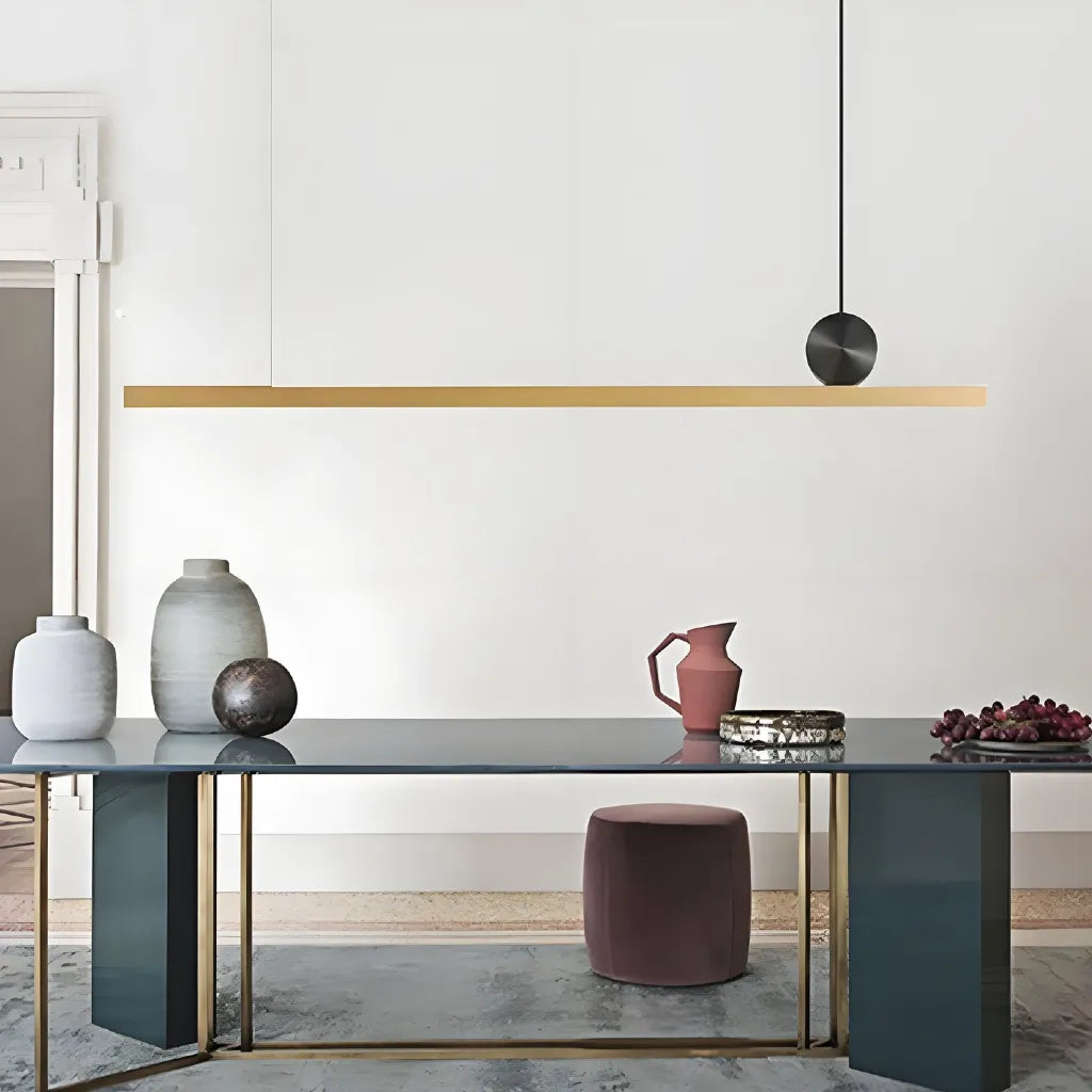 Lampada a sospensione lineare minimalista per cucina con LED dimmerabile