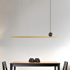 Lampada a sospensione lineare minimalista per cucina con LED dimmerabile