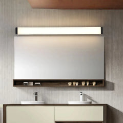 Applique per specchio da bagno minimale con corpo lineare e LED dimmerabile