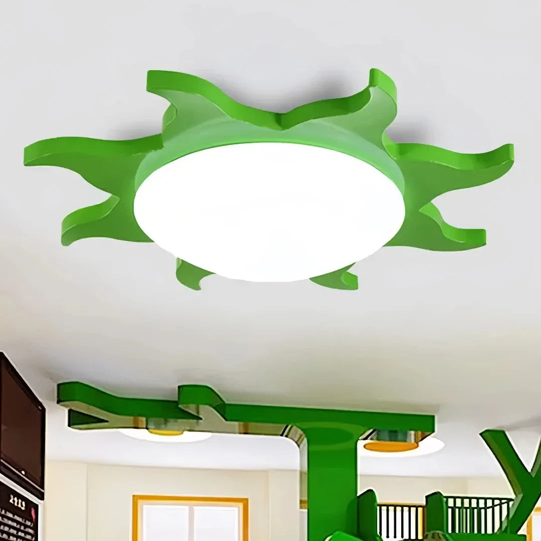 Plafoniera LED dimmerabile per cameretta a forma di sole