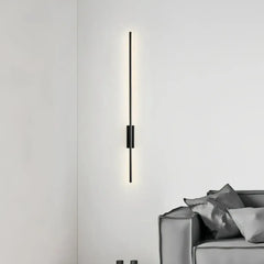 Applique lineare minimalista con LED dimmerabile per soggiorno