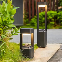Paletto da giardino dal design moderno a cornice aperta con LED dimmerabile
