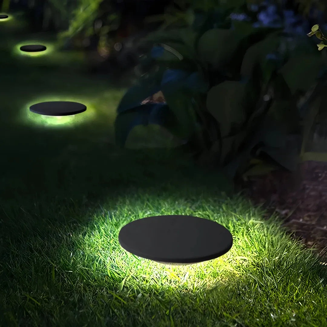 Lampada da esterno solare da giardino a picchetto LED nera