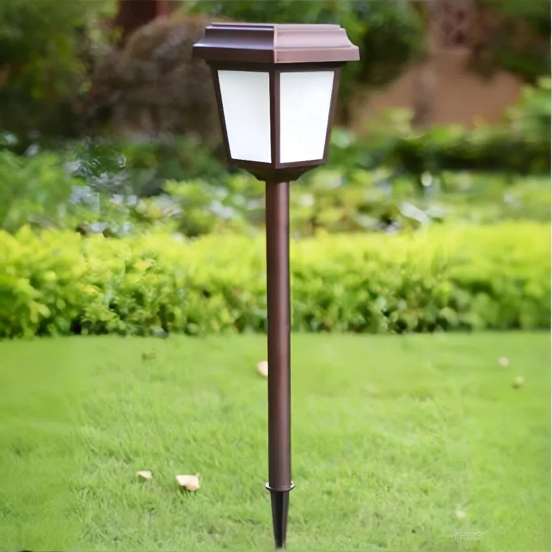 Lampioncino solare da giardino a LED a lanterna contemporaneo