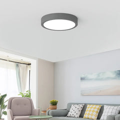 Plafoniera rotonda LED dimmerabile dal design minimal per camera da letto