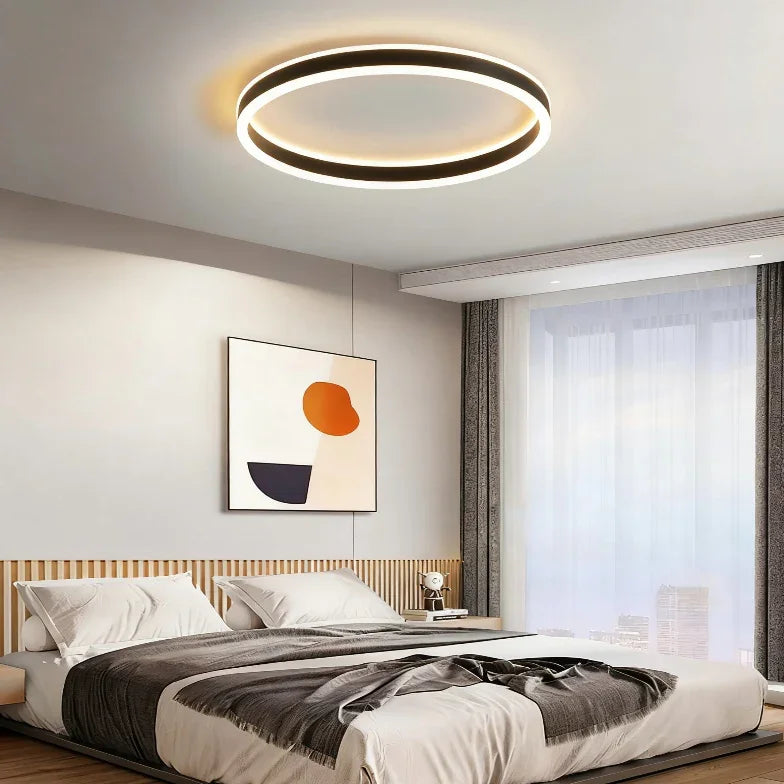 Plafoniera da soffitto LED circolare minimal dimmerabile per camera da letto
