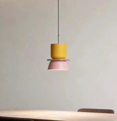 Lampadario macaron a sospensione nordico in metallo per sala da pranzo