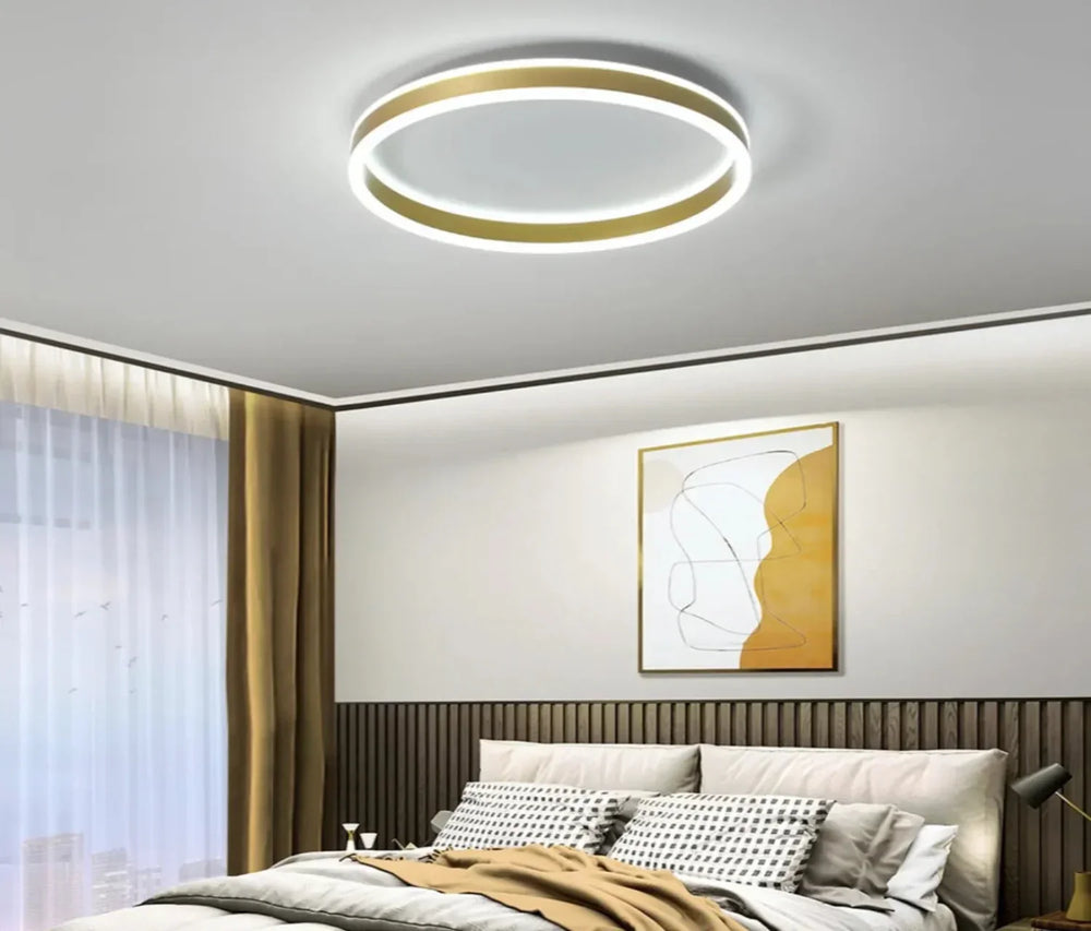Plafoniera da soffitto LED circolare minimal dimmerabile per camera da letto
