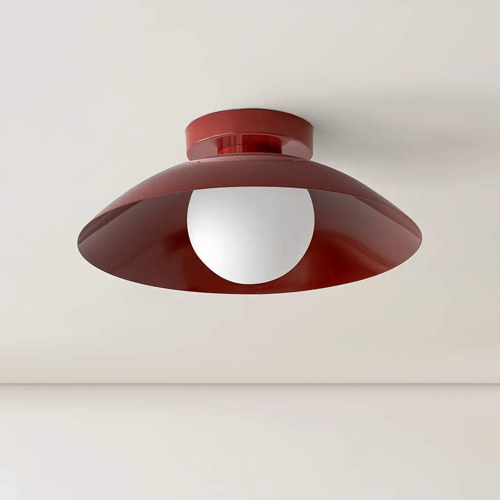 Plafoniera LED dimmerabile per corridoio dalla forma a disco in stile nordico contemporaneo