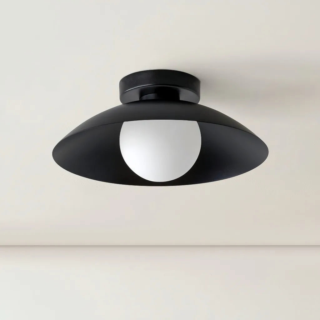 Plafoniera LED dimmerabile per corridoio dalla forma a disco in stile nordico contemporaneo
