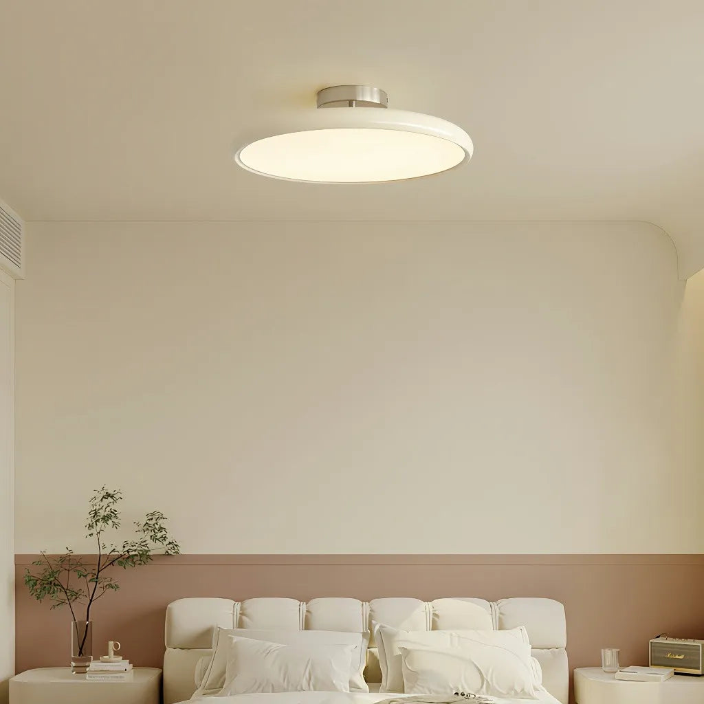 Plafoniera di design minimal LED dimmerabile orientabile a disco per camera da letto