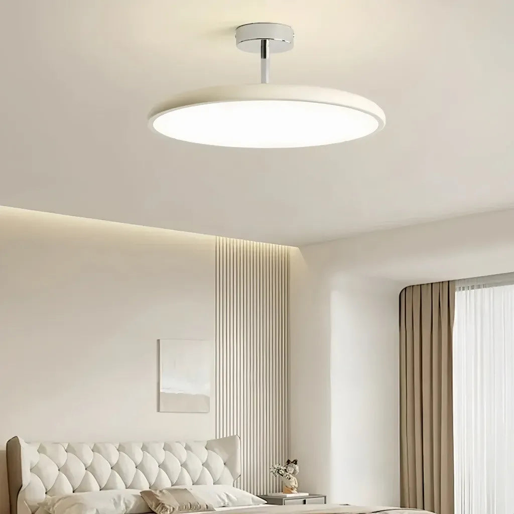 Plafoniera di design minimal LED dimmerabile orientabile a disco per camera da letto