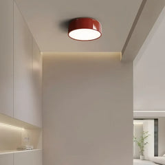 Plafoniera rotonda a LED dimmerabile in metallo stile scandinavo per cucina