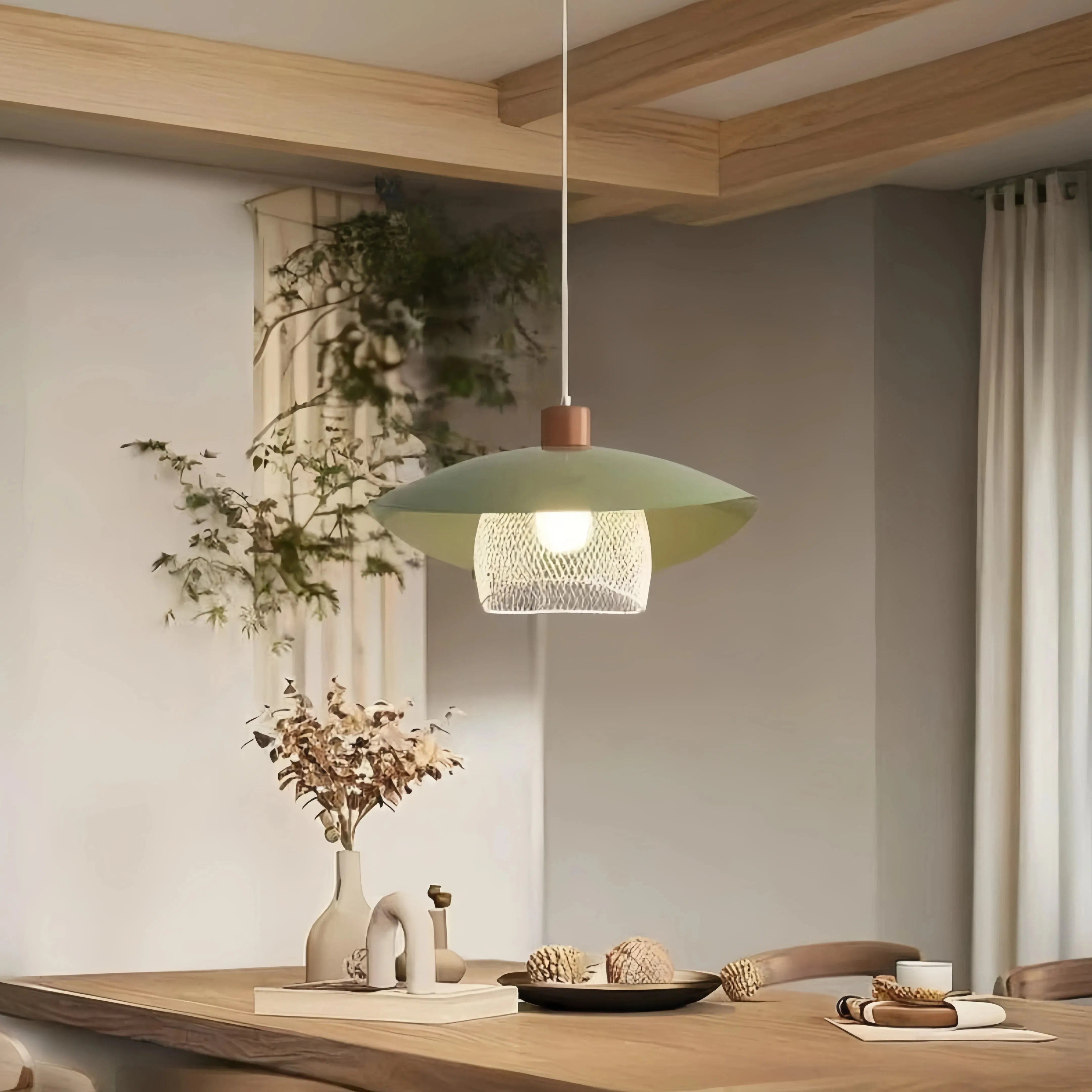 Lampada a sospensione stile nordico a campana LED dimmerabile per sala da pranzo