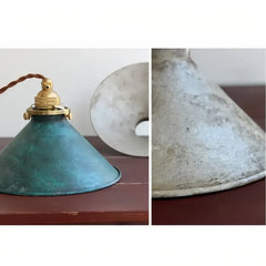 Lampadario a sospensione industriale vintage dimmerabile a cono in metallo per isola della cucina