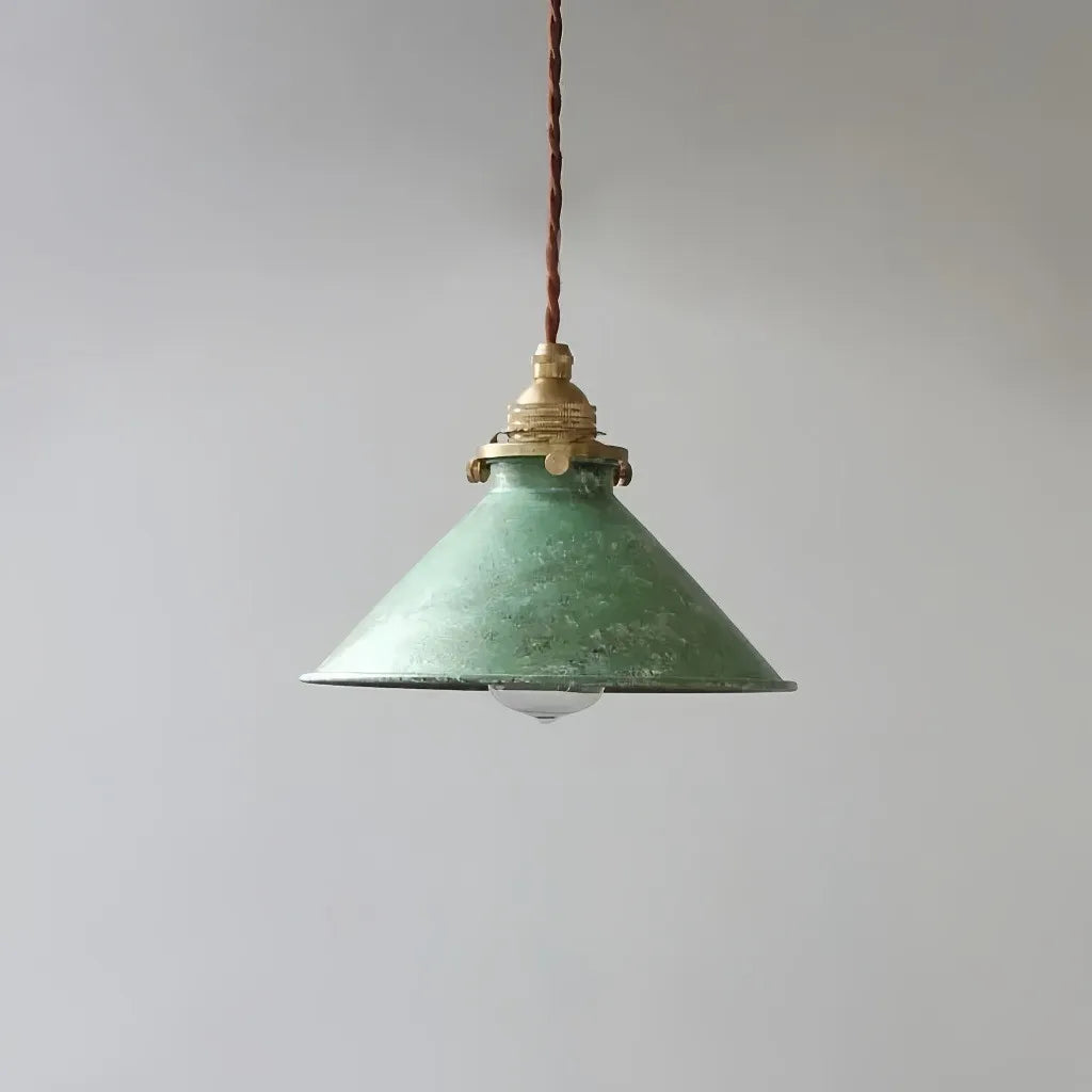 Lampadario a sospensione industriale vintage dimmerabile a cono in metallo per isola della cucina