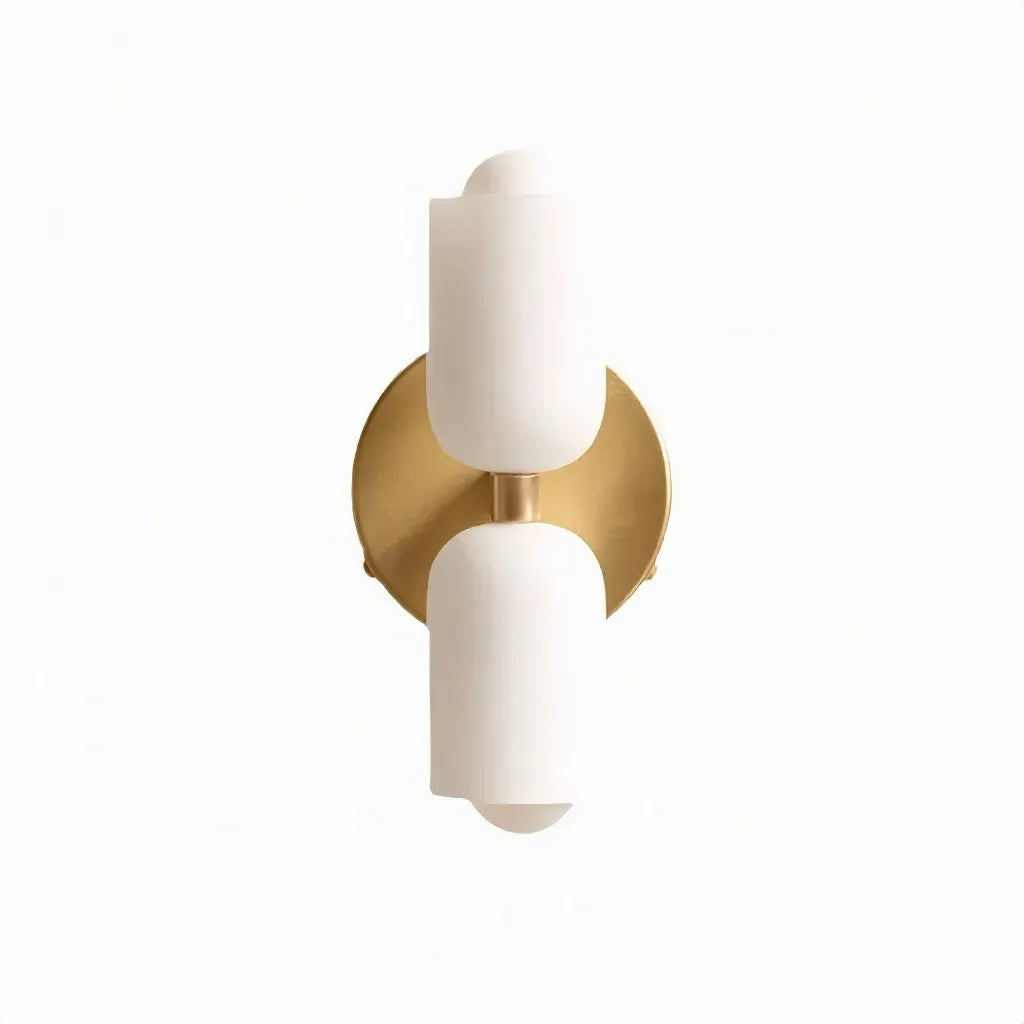 Applique up and down dimmerabile in vetro dal design moderno per comodino