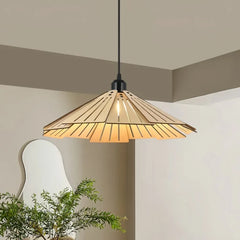 Lampada a sospensione stile nordico dimmerabile a petali effetto legno per sala pranzo
