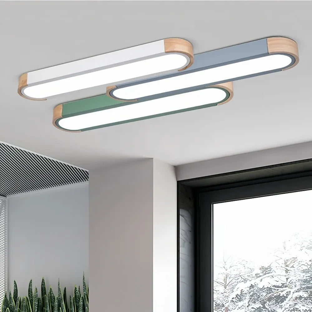 Plafoniera LED da soffitto lunga in stile nordico per corridoio